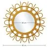 Wandspiegel - Rond Design Boho Bali (60 cm) - Miu image 7