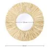 Wandspiegel - Rond Boho Bali Design (60 cm) - Grel image 7