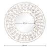 Wandspiegel - Rond Design Boho Bali Wit (60 cm) - Lenai image 7