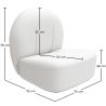 Design Fauteuil - Bekleed met Bouclé Stof - Loraine image 7