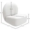 Design Fauteuil - Bekleed met Bouclé Stof - Loraine image 7