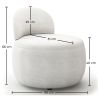 Modern Design Fauteuil - Bekleed met Bouclé stof - Melanie image 7