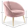 Design Fauteuil - Bekleed met fluweel - Pimba image 7
