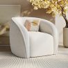Fauteuil met armleuningen - Bekleed met Bouclé stof - Seral image 7