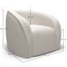 Fauteuil met armleuningen - Bekleed met Bouclé stof - Seral image 7