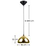 Design Plafondlamp - Verchroomde Metalen Hanglamp - 18 cm - Nullify image 7