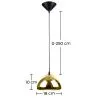 Design Plafondlamp - Verchroomde Metalen Hanglamp - 18 cm - Nullify image 7