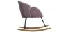 Schommelstoel met armleuningen - bekleed met fluweel - Freia image 7