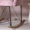Schommelstoel met armleuningen - bekleed met fluweel - Freia image 7
