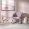 Schommelstoel met armleuningen - bekleed met fluweel - Freia image 7