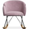 Schommelstoel met armleuningen - bekleed met fluweel - Freia image 7