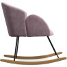 Schommelstoel met armleuningen - bekleed met fluweel - Freia image 7