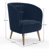 Design fauteuil - bekleed met fluweel - Krenda image 7