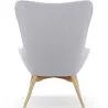 Fauteuil met voetenbankje - Gestoffeerd in linnen - Huda image 7