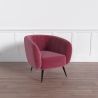 Fauteuil met armleggers - Bekleed met fluweel - Nuba image 7