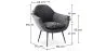 Fauteuil met armleuningen - Bekleed met fluweel - Eila image 7