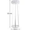 Vloerlamp - Kristallen Knoppen Woonkamerlamp - Groot - Savoni image 7