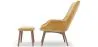 Fauteuil met Voetsteun - Bekleed in Fluweel - Scandinavische Stijl - Huda image 7