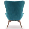 Fauteuil met Voetsteun - Bekleed in Fluweel - Scandinavische Stijl - Huda image 7