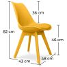 Pack Houten Bureau - Scandinavisch Design - Andor + Eetkamerstoel - Scandinavisch Design - Denisse image 7