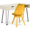 Pack Houten Bureau - Scandinavisch Design - Andor + Eetkamerstoel - Scandinavisch Design - Denisse image 7