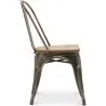 Eetkamerstoel - Industrieel ontwerp - Staal en hout - Nieuwe editie - Stylix image 7