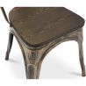 Eetkamerstoel - Industrieel ontwerp - Staal en hout - Nieuwe editie - Stylix image 7