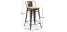 Barkruk met rugleuning - Industrieel Ontwerp - Hout & Staal - 60cm - Nieuwe Editie - Stylix image 7