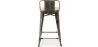 Barkruk met rugleuning - Industrieel Ontwerp - Hout & Staal - 60cm - Nieuwe Editie - Stylix image 7