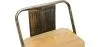 Barkruk met rugleuning - Industrieel Ontwerp - Hout & Staal - 60cm - Nieuwe Editie - Stylix image 7