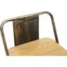 Barkruk met rugleuning - Industrieel Ontwerp - Hout & Staal - 60cm - Nieuwe Editie - Stylix image 7