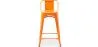 Barkruk met rugleuning - Industrieel ontwerp - 60cm - Nieuwe editie - Stylix image 7