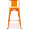 Barkruk met rugleuning - Industrieel ontwerp - 60cm - Nieuwe editie - Stylix image 7