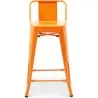 Barkruk met rugleuning - Industrieel ontwerp - 60cm - Nieuwe editie - Stylix image 7