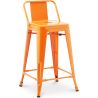 Barkruk met rugleuning - Industrieel ontwerp - 60cm - Nieuwe editie - Stylix image 7
