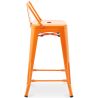 Barkruk met rugleuning - Industrieel ontwerp - 60cm - Nieuwe editie - Stylix image 7