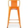 Barkruk met rugleuning - Industrieel ontwerp - 60cm - Nieuwe editie - Stylix image 7