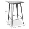 Vierkante Kruktafel - Industrieel Ontwerp - 100 cm - Galla image 7