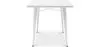 Rechthoekige eettafel - Industrieel ontwerp - Wit metaal - Ashi image 7