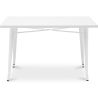 Rechthoekige eettafel - Industrieel ontwerp - Wit metaal - Ashi image 7