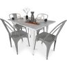 Pack  Mesa de Comedor y 4 Sillas de Comedor Diseño Industrial - New Edition-  Bistrot Stylix image 7