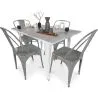 Pack  Mesa de Comedor y 4 Sillas de Comedor Diseño Industrial - New Edition-  Bistrot Stylix image 7
