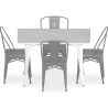 Pack  Mesa de Comedor y 4 Sillas de Comedor Diseño Industrial - New Edition-  Bistrot Stylix image 7