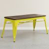 Industrieel Design Bank - Hout en Metaal - Stylix image 7