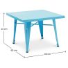 Kindertafel - Industrieel Ontwerp - Metaal - 60cm - Nieuwe Editie - Stylix image 7
