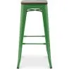 Barkruk - Industrieel Ontwerp - Hout & Staal - 76 cm - New Edition- Stylix image 7