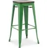 Barkruk - Industrieel Ontwerp - Hout & Staal - 76 cm - New Edition- Stylix image 7