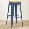 Barkruk - Industrieel Ontwerp - Hout & Staal - 76cm - Nieuwe Editie - Stylix image 7