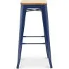 Barkruk - Industrieel Ontwerp - Hout & Staal - 76cm - Nieuwe Editie - Stylix image 7