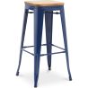 Barkruk - Industrieel Ontwerp - Hout & Staal - 76cm - Nieuwe Editie - Stylix image 7